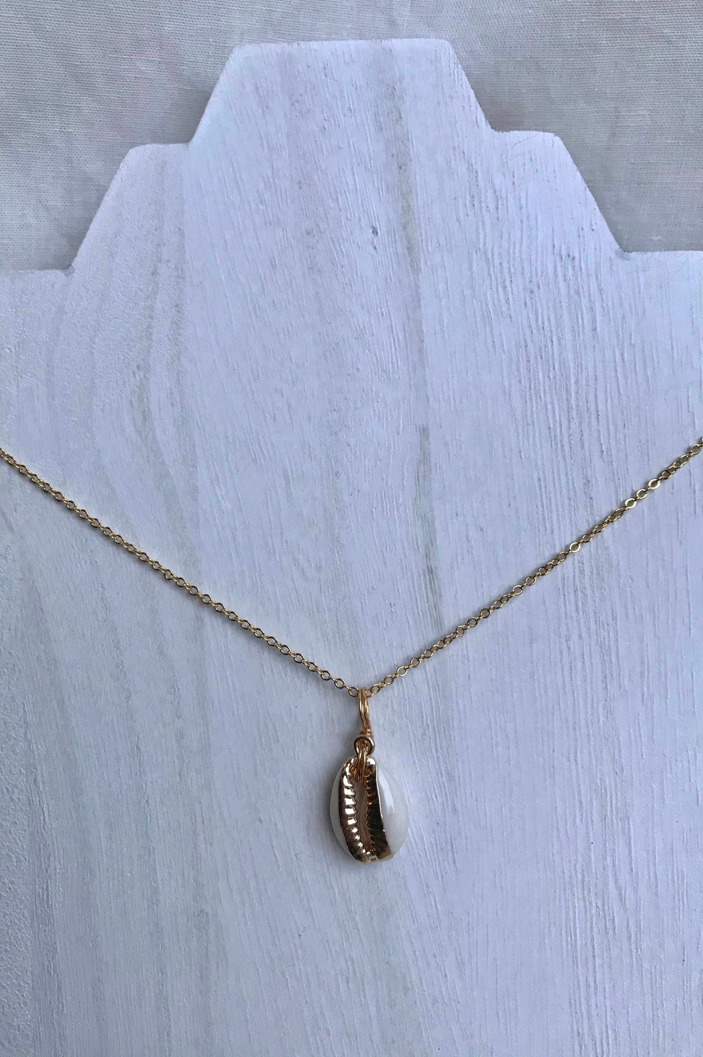 Cowrie Shell Charm Necklace