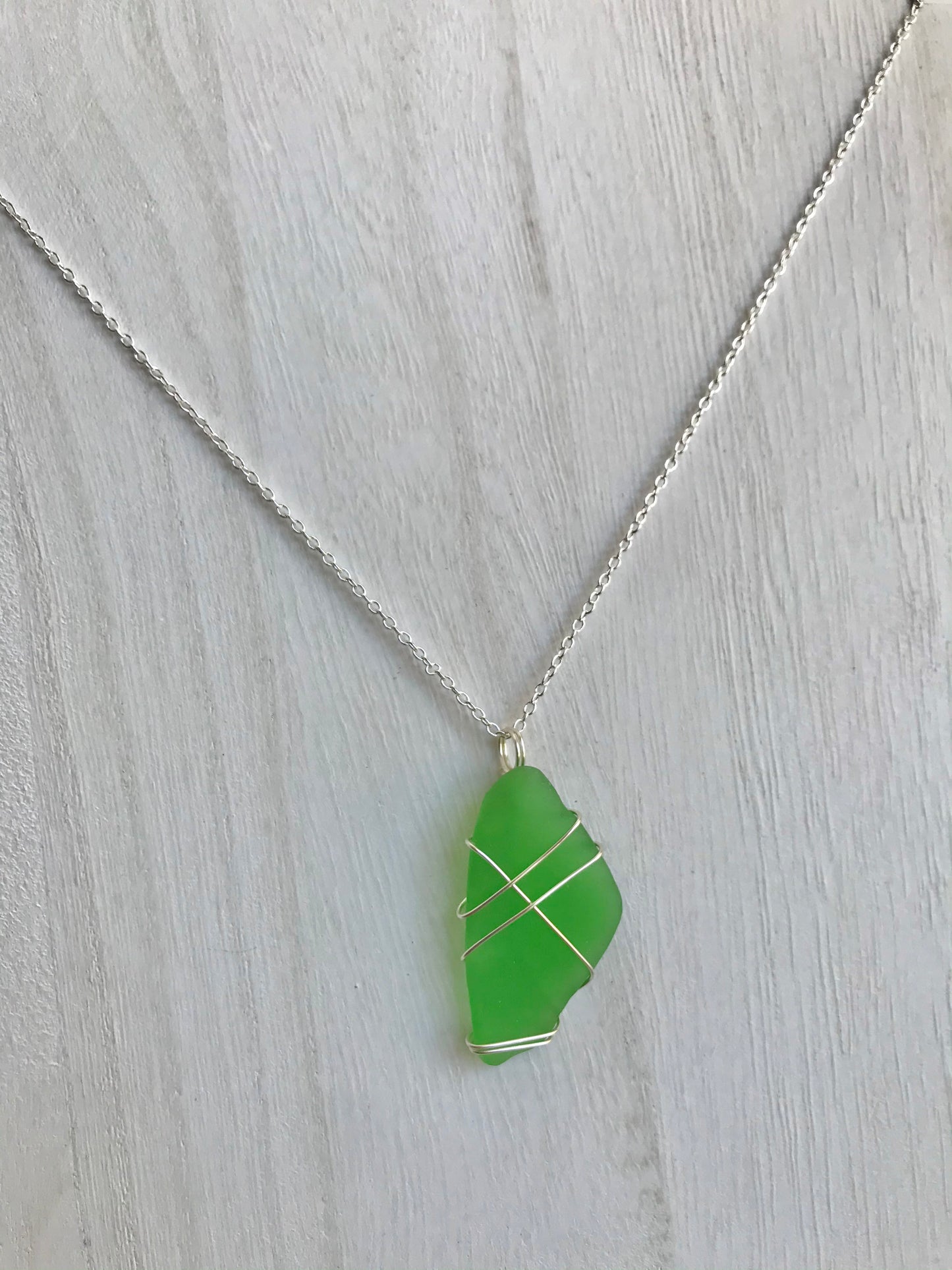 Bright Green Seaglass